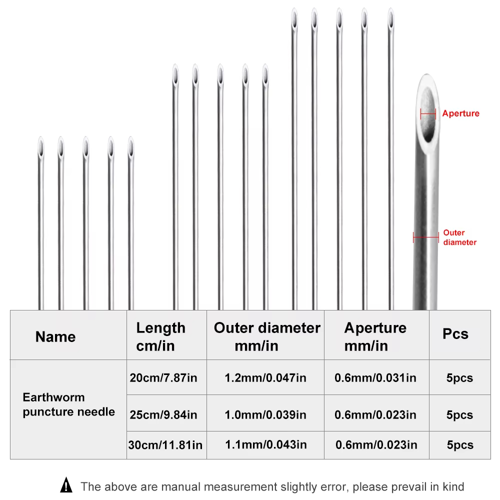 Fishing Hook Stainless Steel - Aiguille à vers en acier inoxydable,