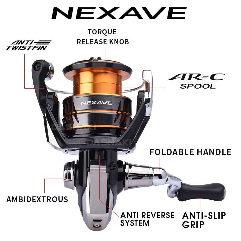 Moulinet spinning Shimano NEXA - Daiwa Reel Fuego avis et prix