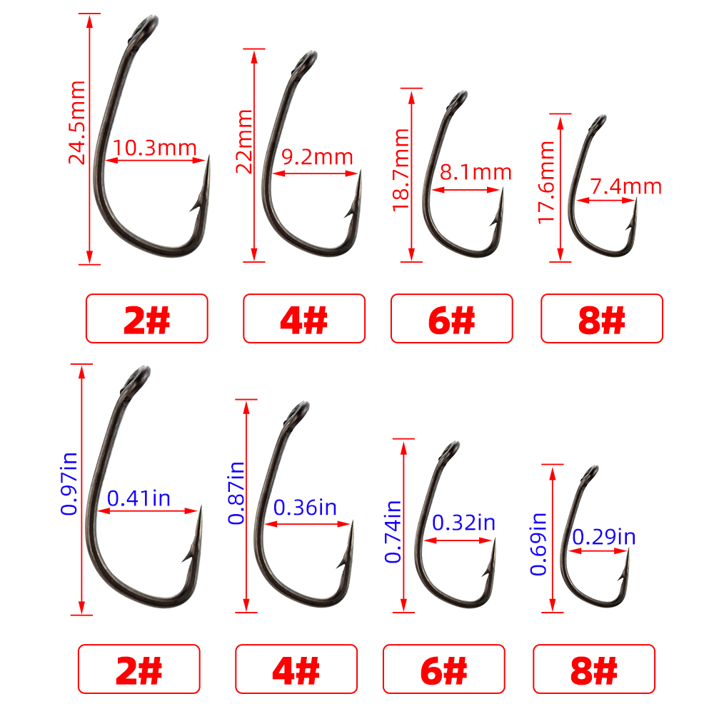 Hameçon barbelé en acier à hau - Fishing Hook Assortment avis et prix