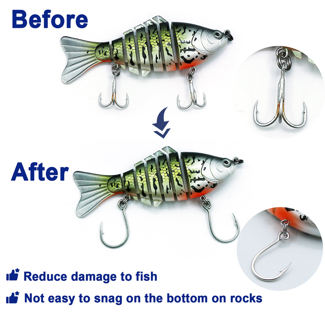 Hameçons de pêche 9KM, 25 pièc - Fishing Hook Offset avis et prix