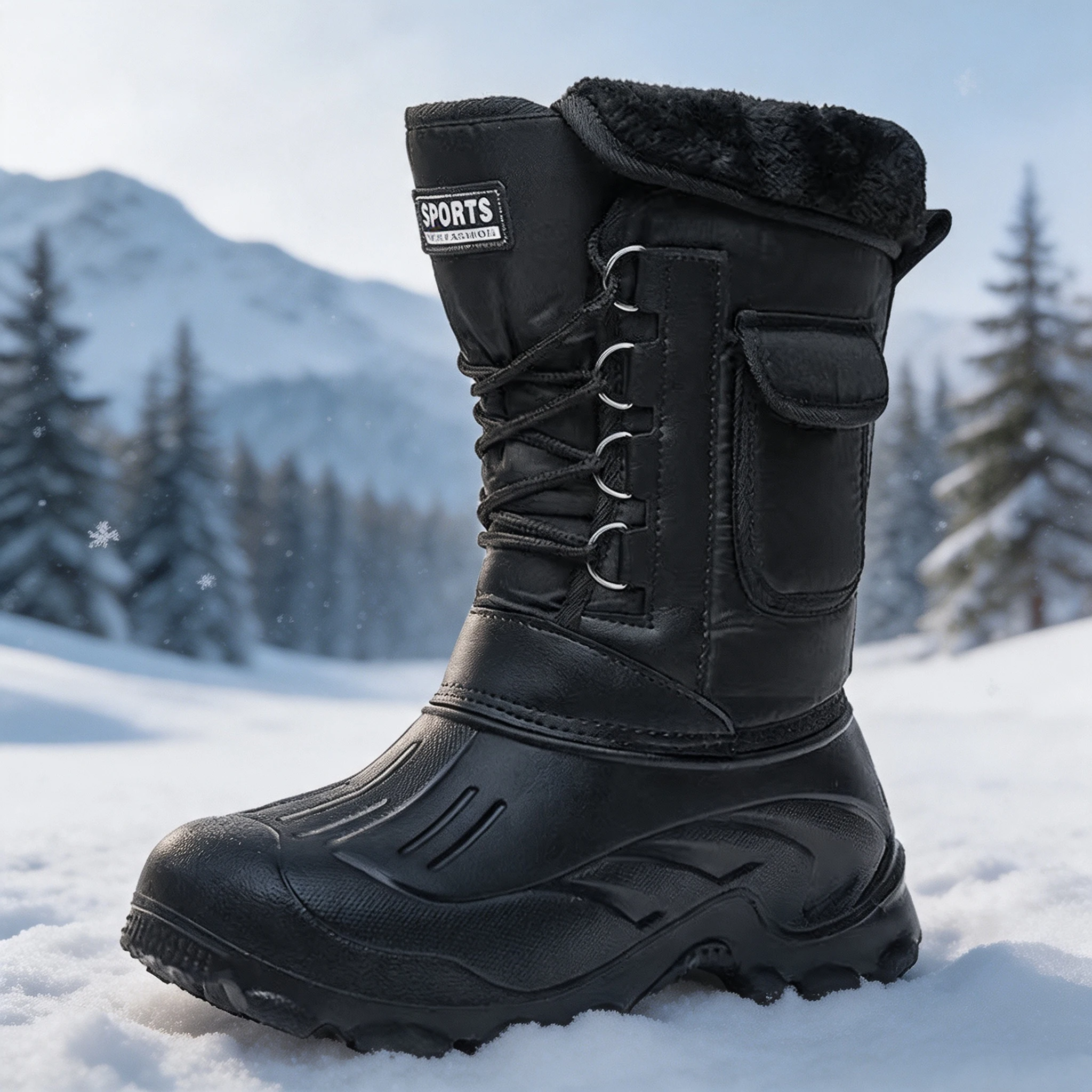 Bottes d'hiver pour hommes, ch - Fishing Hook avis et prix