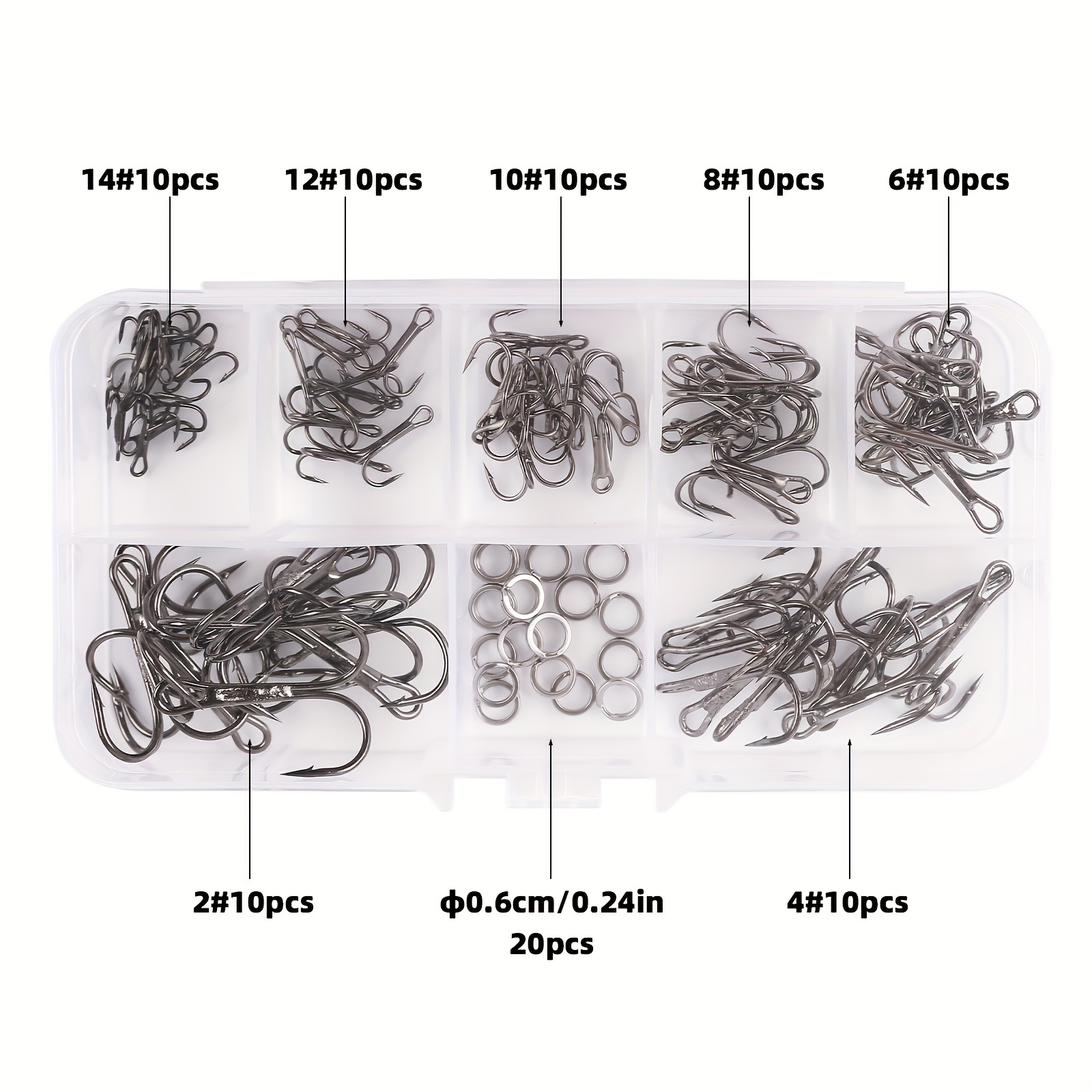 Kit de leurres à triple hameço - Fishing Hook Assortment avis et prix
